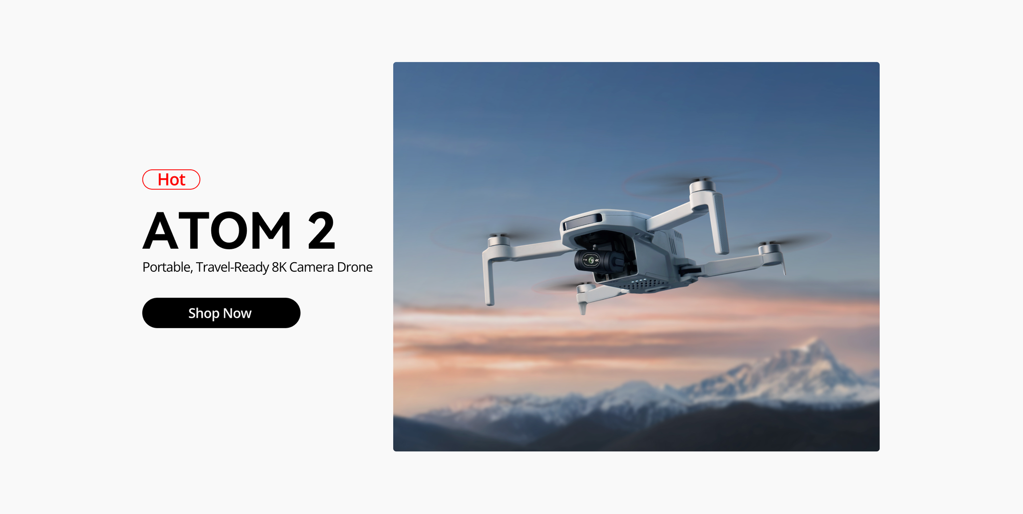 ATOM 2 — Portable, Travel-Ready 8K Camera Drone